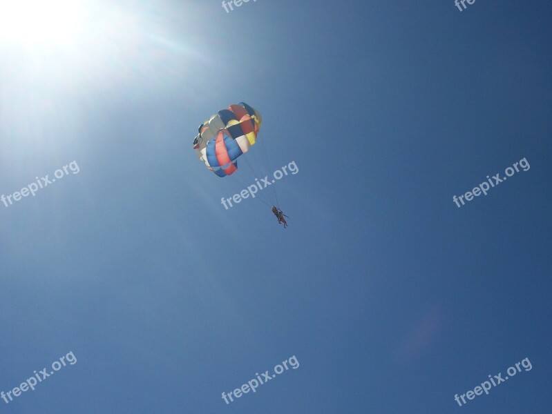 Parachute Sport Skydiving Sky Descent