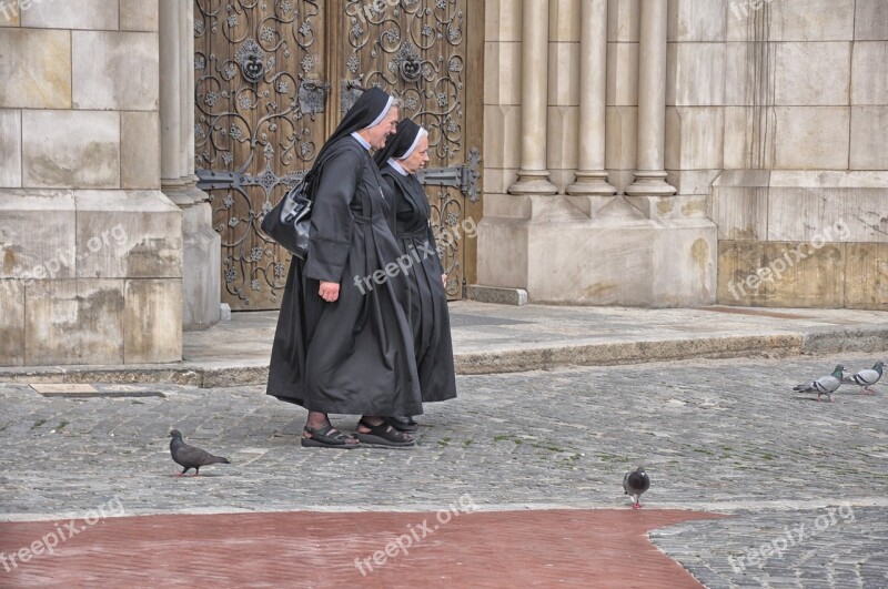 Nuns The Cathedral The Basilica Poland Tourism