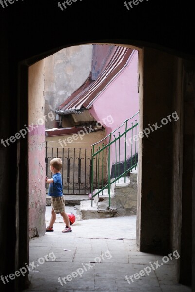 Boy The Ball Gateway Old City