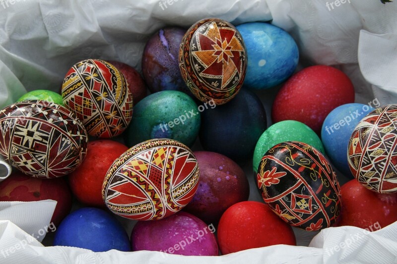 Easter Egg Painted Egg Decoration Colorful Symbol