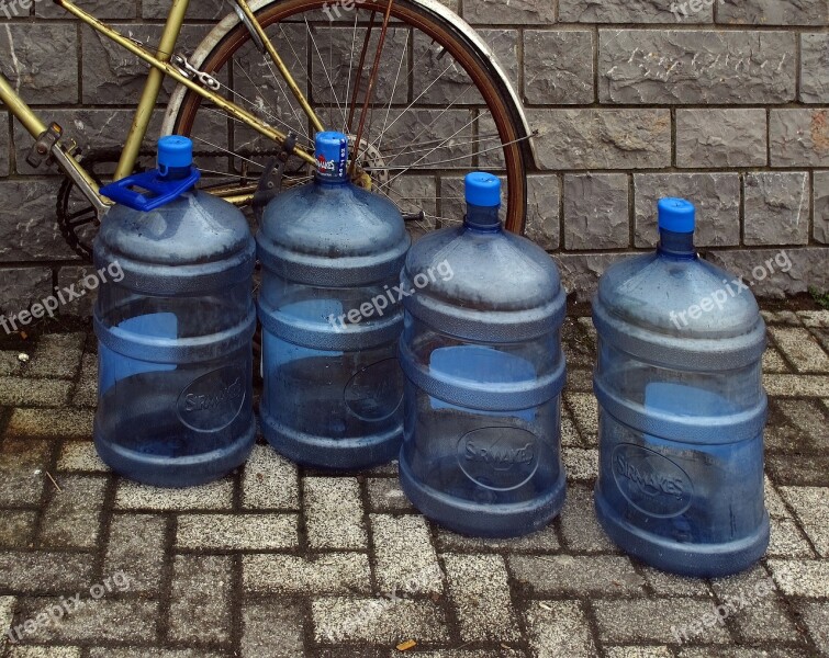 Water Bottles Bike Patch Water Supply Still Life