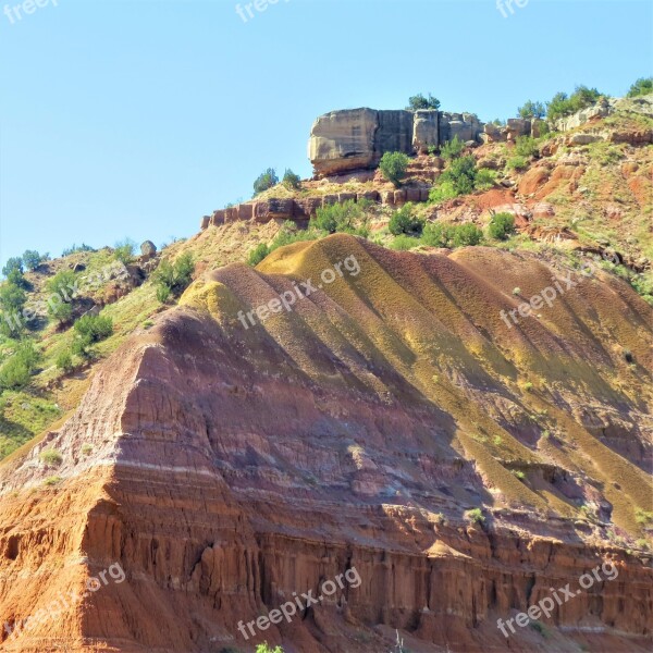 Palo Duro Canyon Spanish Skirts Red Sandstone North Texas Hiking