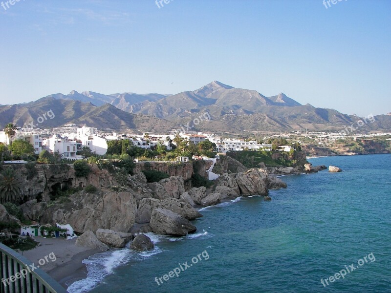 Balcón De Europa Nerja Andalusia Costa Del Sol Spain