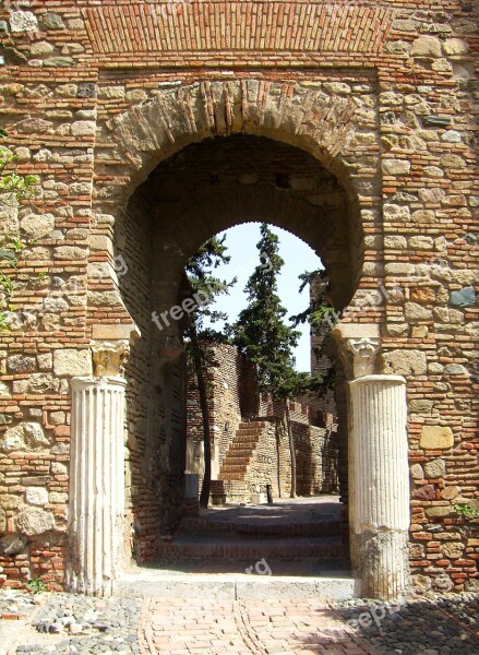 Goal Passage Malaga Spain Alcazaba