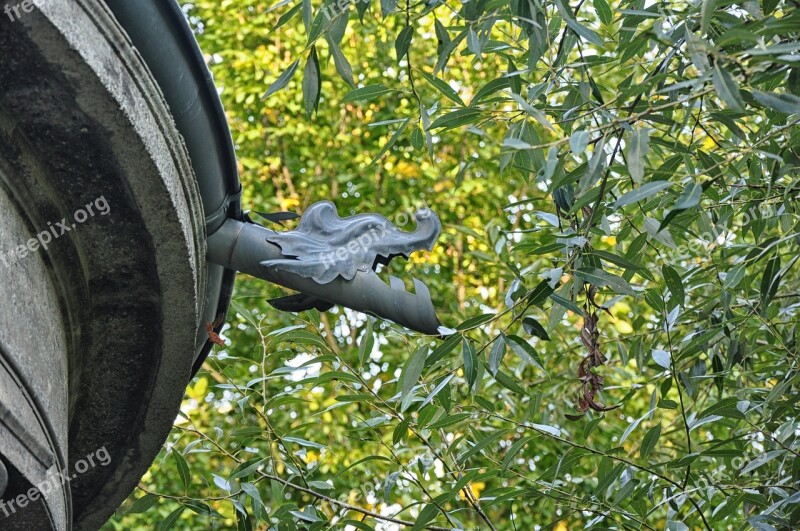 Gutter Gargoyle Decorating Artistic Architecture