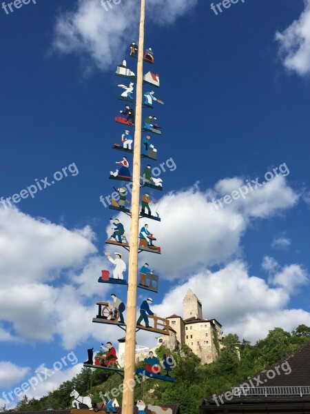 Maypole Kipfenberg May Tradition Bavaria