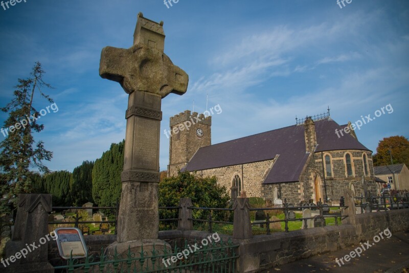 Dromore High Cross And Cathedral High Cross Historic County Down Northern Ireland