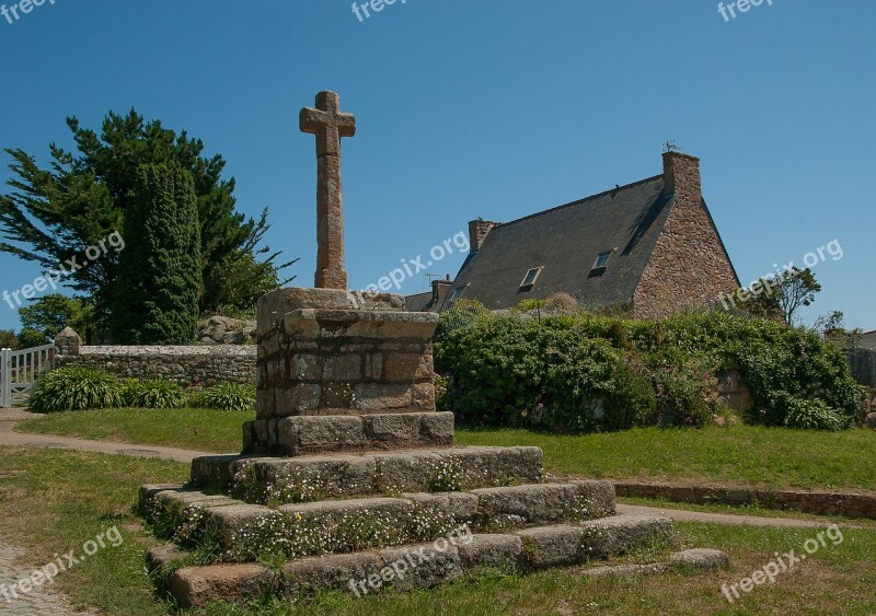 Brittany Brehat Island Calvary Cross Granite