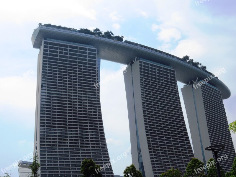 Singapore Marina Bay Building Hotel Free Photos