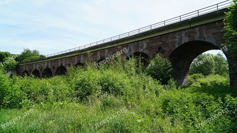 Bridge Railway Railway Bridge Viaduct Construction