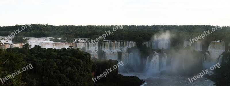 Iguazu Falls Waterfalls Argentina Misiones Water