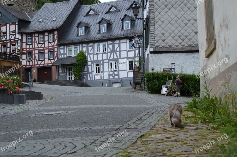 Village Old Houses Truss Building Facade