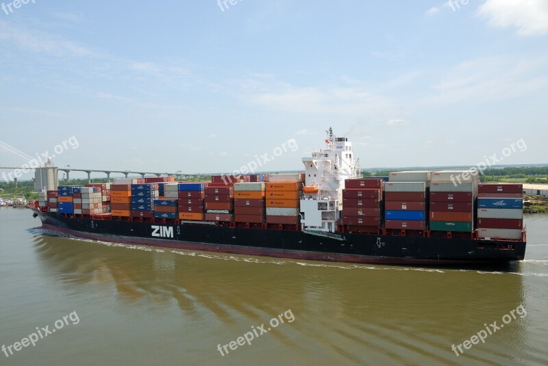 Cargo Container Ship Ship Vessel Transport Cargo