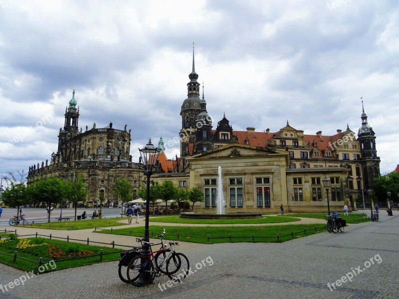 Dresden Germany Hofkirche Zwinger Striezelmarkt