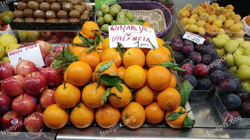 Oranges Fruit Market Citrus Valencia