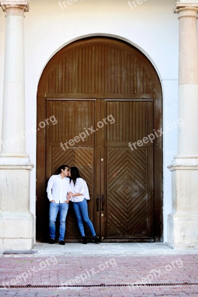 Couple Church Love Happy Man