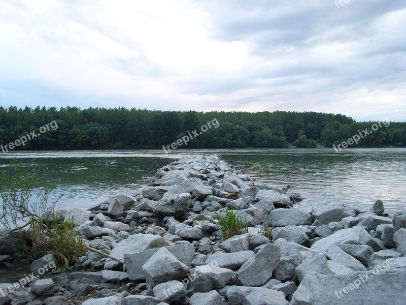 Danube Landscape Water River Nature