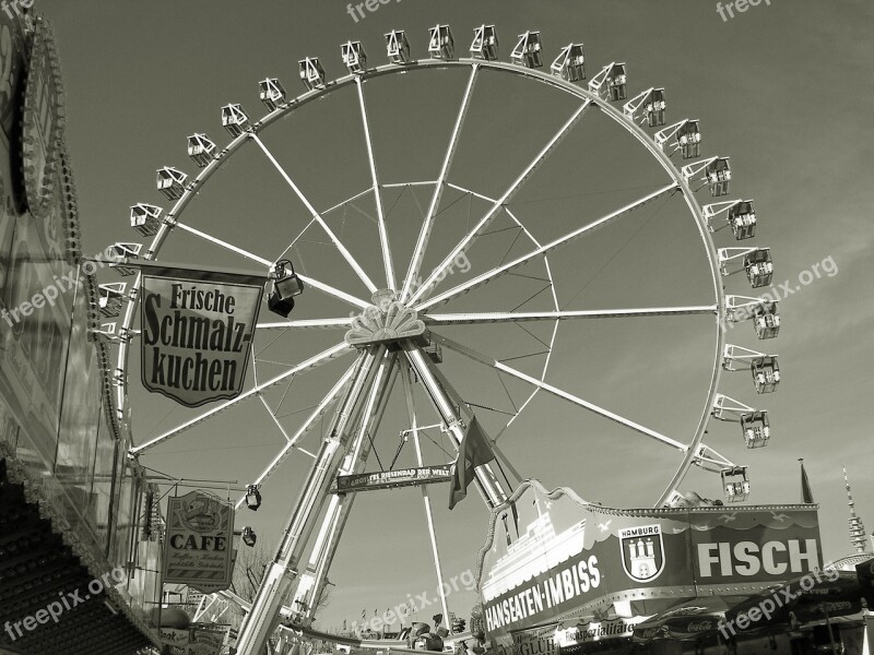 Ferris Wheel Year Market Hamburg Hamburgensien Folk Festival