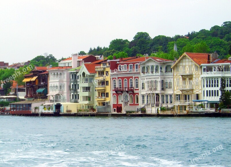 Bosphorus Turkey Istanbul Houses Houses Facades