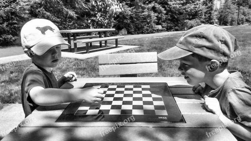 Park Sunny Chess Checkers Boys