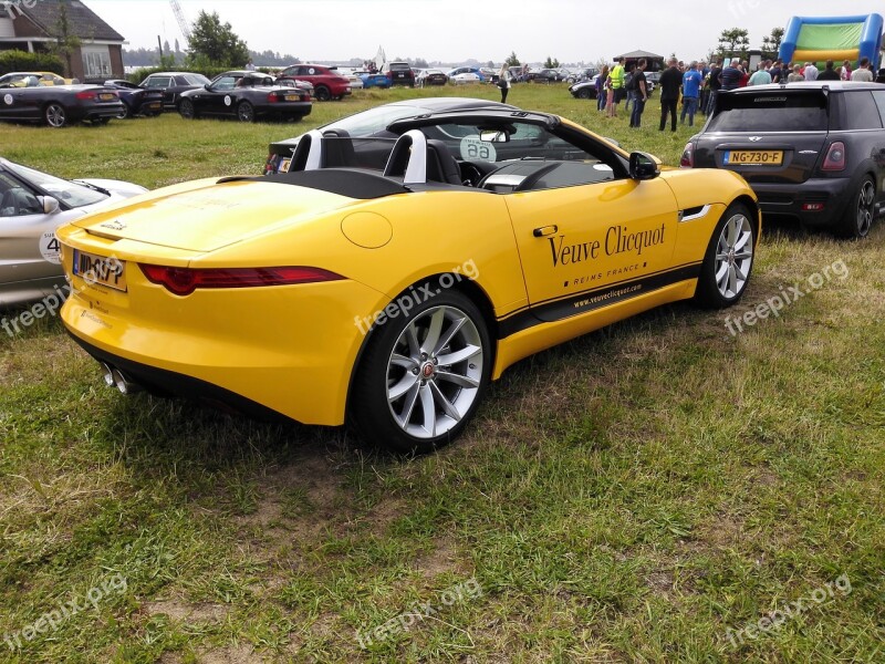 Yellow Car Show Cars Free Photos