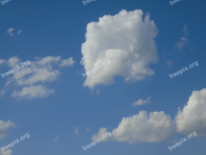 Cloud Sky White Blue January