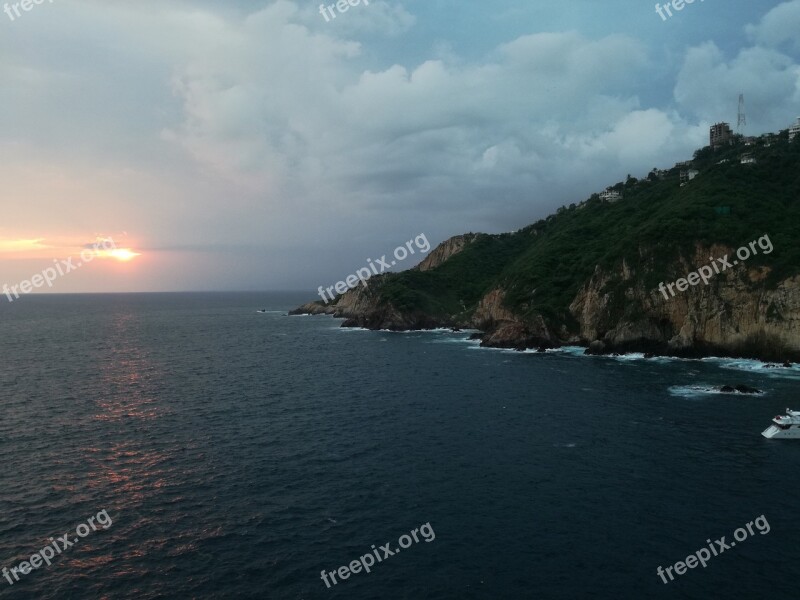 Ravine Acapulco Sky Clouds Blue