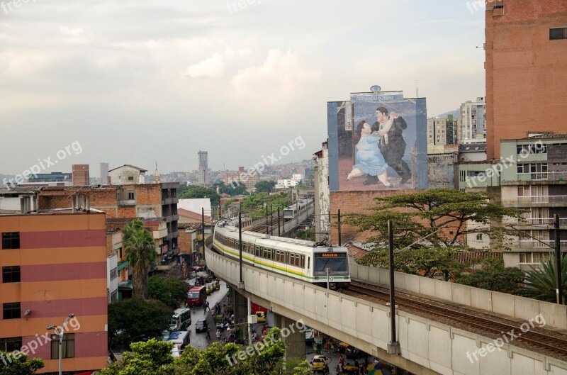 Medellin Colombia Train Metro Rails