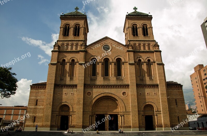 Medellin Colombia Church Cathedral Main Church