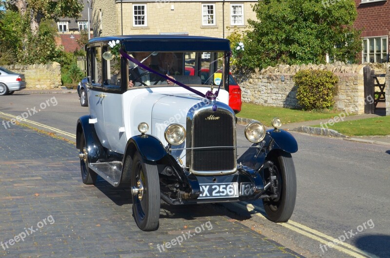 Classic Car Wedding Car White Wedding Car Free Photos