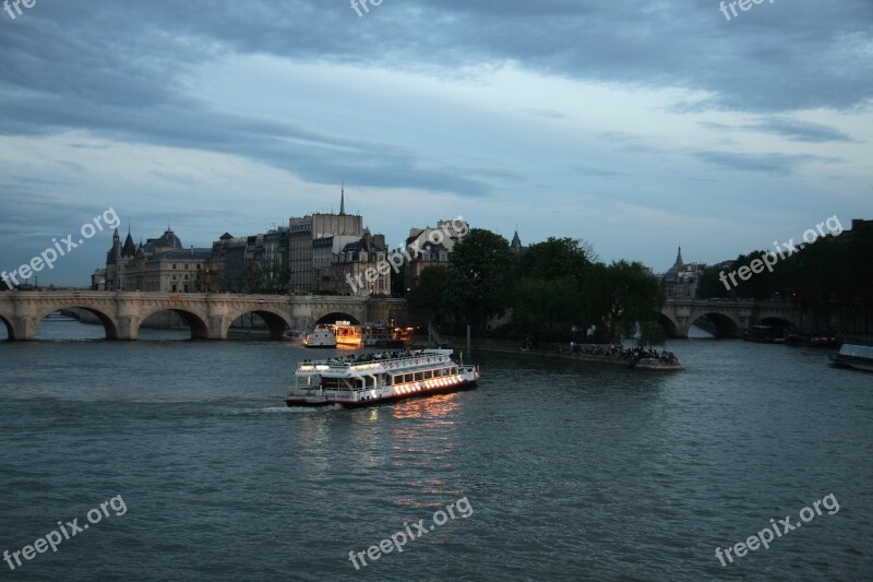 Seine Paris Boat River France