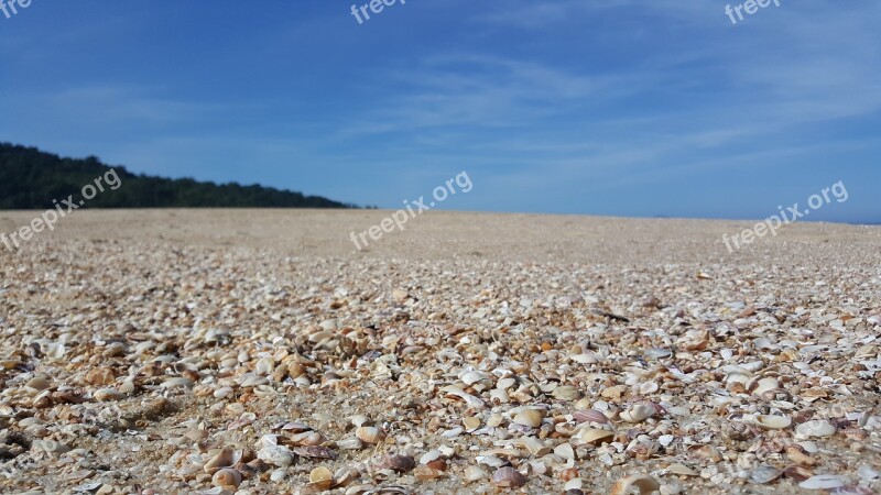 Beach Mar Sand Shell Spooning