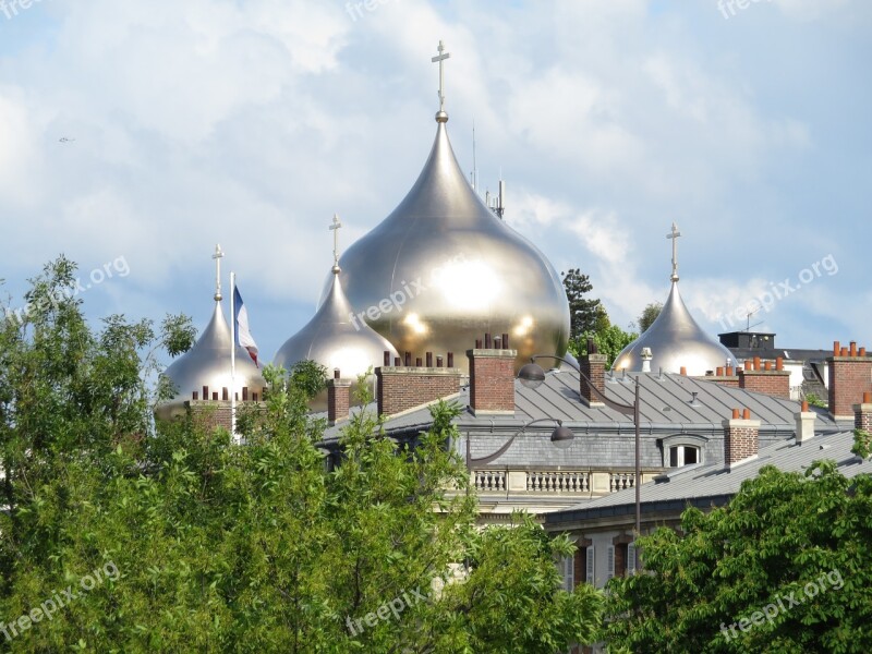 Church Orthodox Russian Cathedral Paris