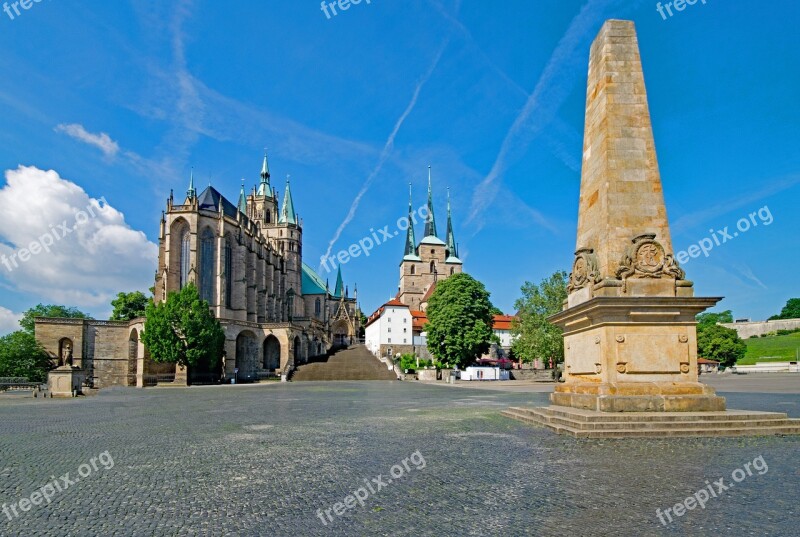 Erfurt Cathedral Cathedral Square Erfurt Thuringia Germany Germany