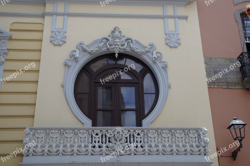 Window Balcony Baroque Verschnörkelt Facade