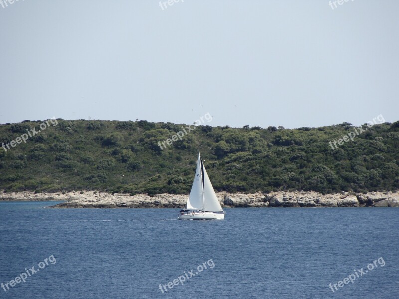 Sail Boat Boat Ship Water Sea