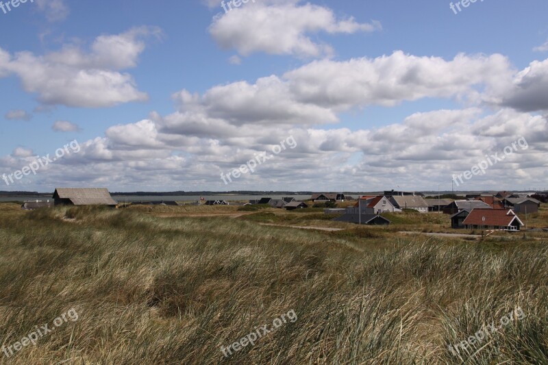 Sums Huts Cottages Grass Windy