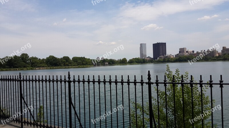 Central Park New York Sea Skyline Us