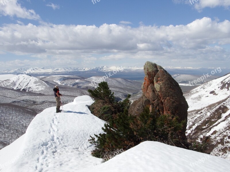 Mountains Ridge Height Open Space Rocks