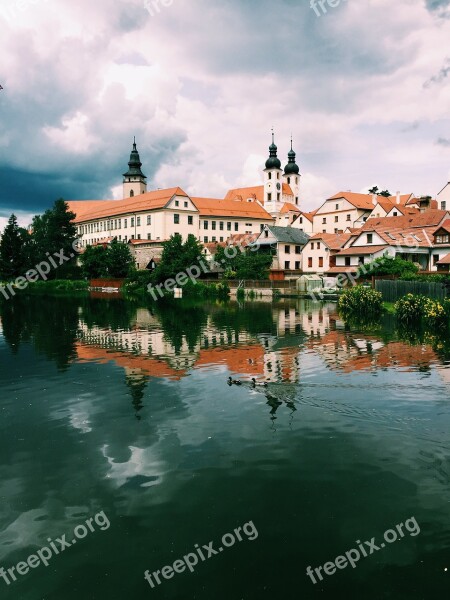 Telč Sky Water Unesco Czech