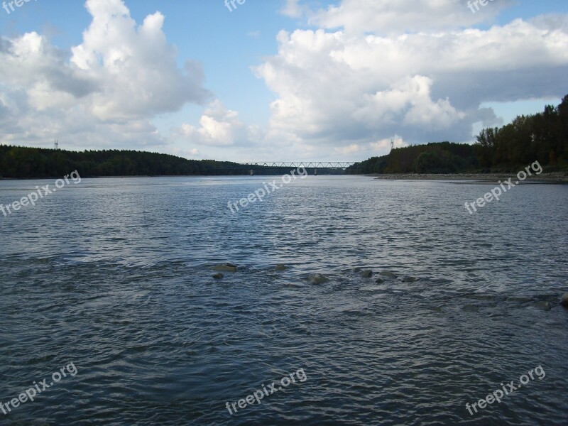 Danube River Border Slovakia Hungary