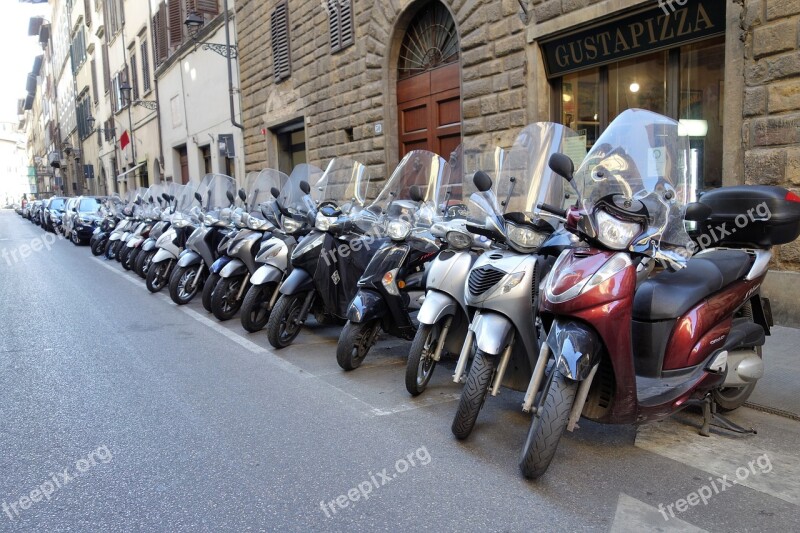 Florence Italy Bikes Street Dolce Vita