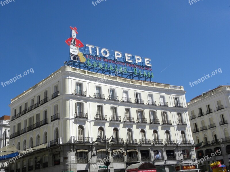 Madrid Puerta Del Sol Madrid Center Tio Pepe Emblematico