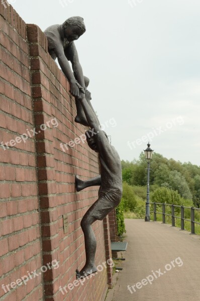 Image Statue Sculpture Brass Child