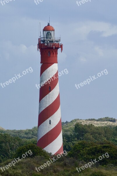 Lighthouse Schouwse Duin Holland Low Country Sky