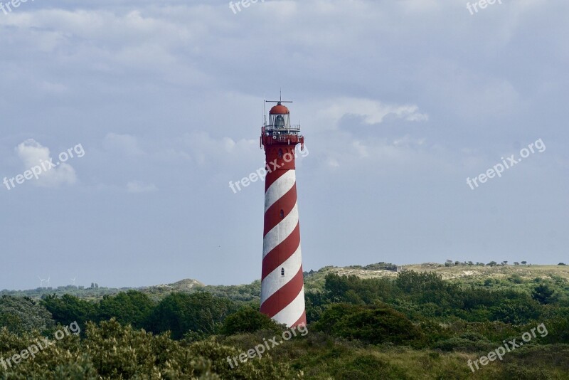 Lighthouse Schouwse Duin Holland Low Country Sky