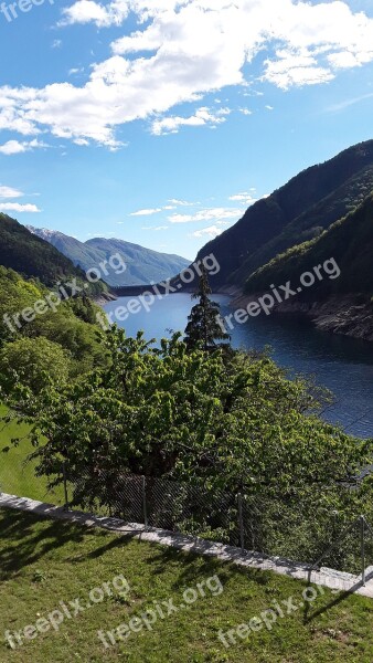 Verzasca Dam Goldeneye Switzerland Sky