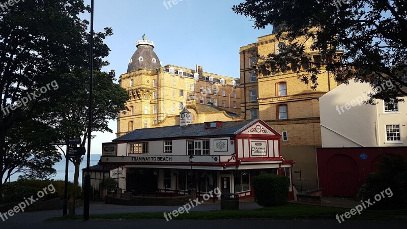 Scarborough Grand Hotel Cliff Lift Seaside Building