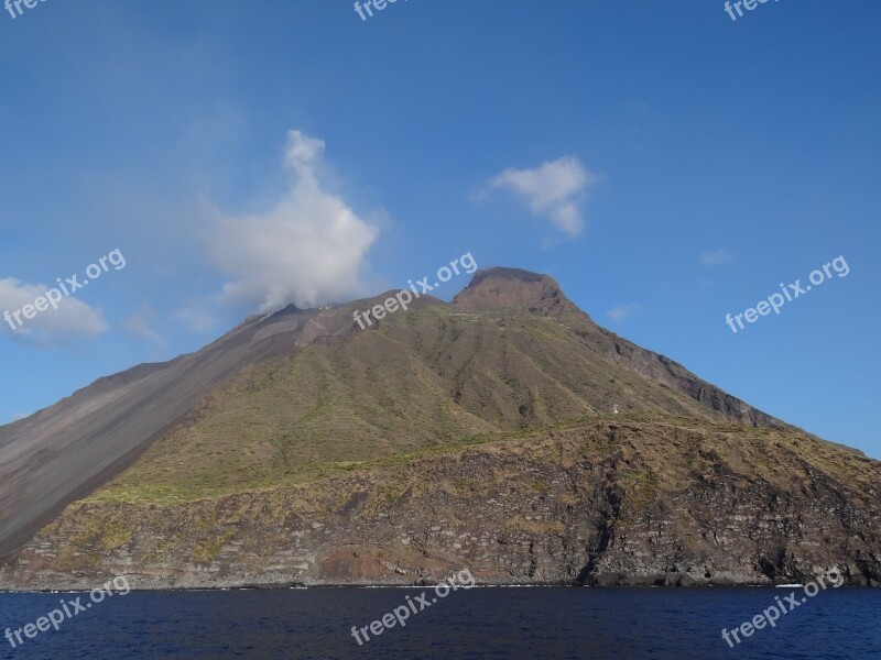 Stromboli Aeolian Lipari Islands Volcano