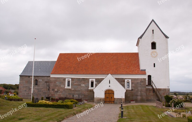 Vestervig Church Jutland Denmark White